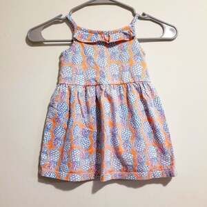 Carter's Baby Girls Dress Toddler Size 2T/2A Purple/Orange. EUC.
